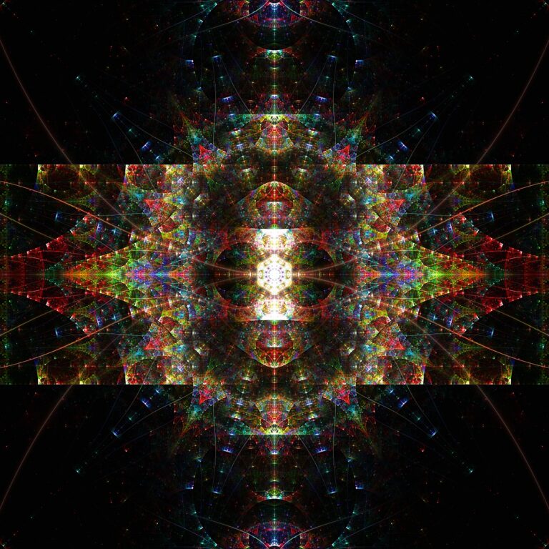 geometric fractal flame artwork, modern art print