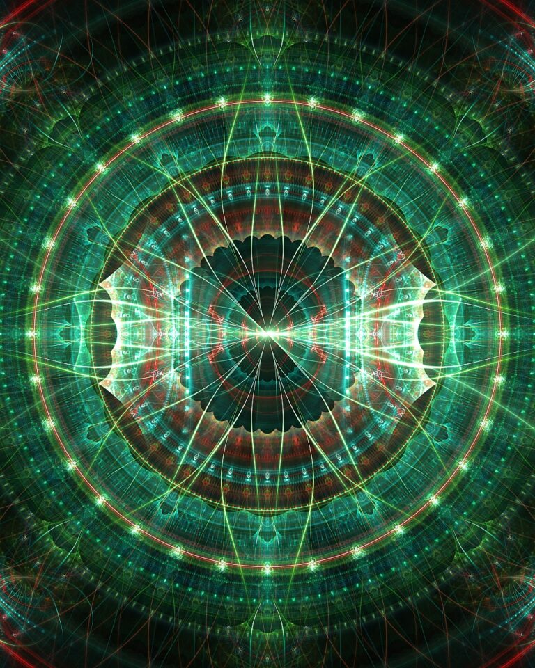 soft detailed green fractal flame art, modern home art print