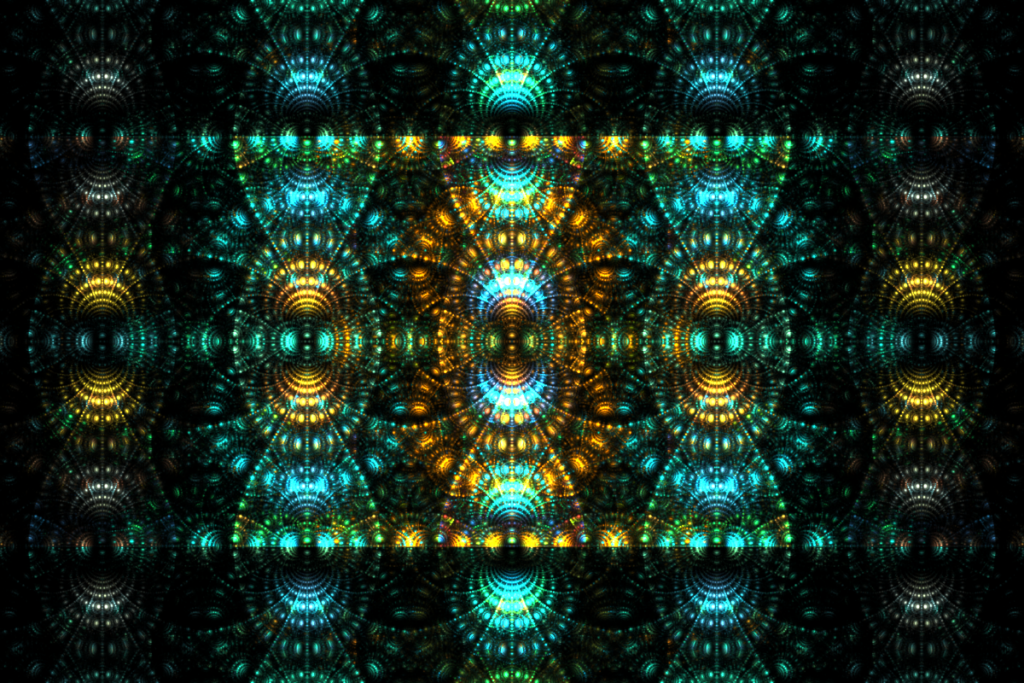 colorful geometric fractal flame art, modern art prints