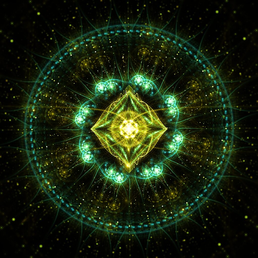 fractal flame artwork, contemporary luxe wall art