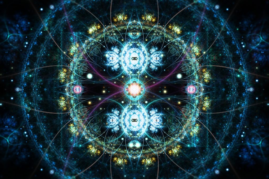 fractal flame artwork, modern spiritual wall art