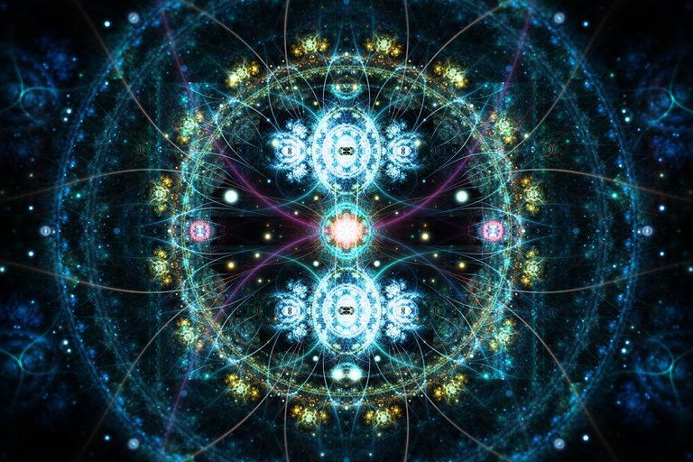 fractal flame artwork, modern spiritual wall art
