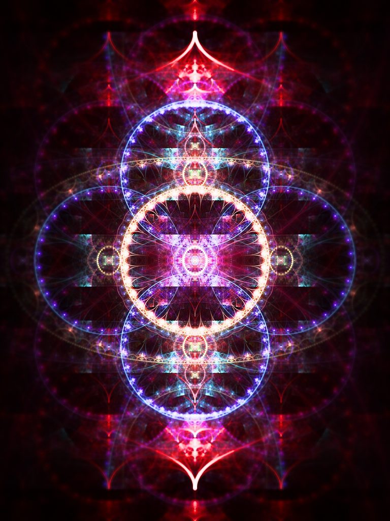 fractal artwork, modern sacred geometry wall art