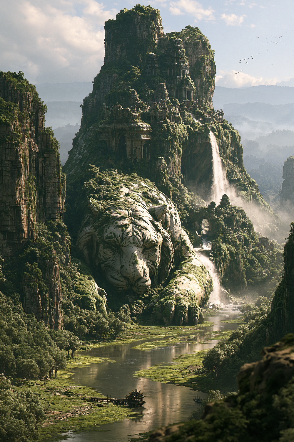 AI Art Series #1: Ancient Stone Tigers