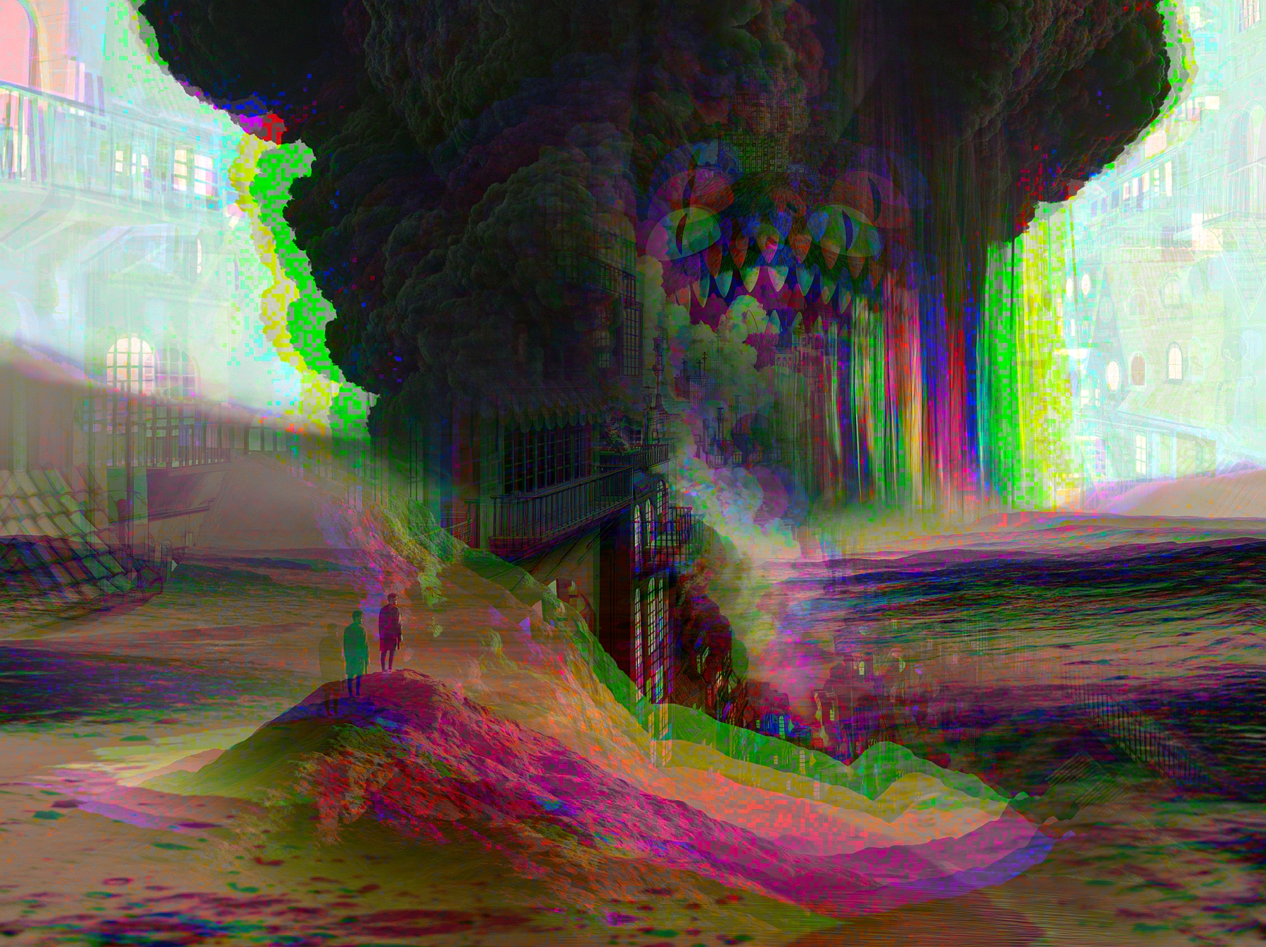 Digital Artwork: Ruins of a beautifully built dream